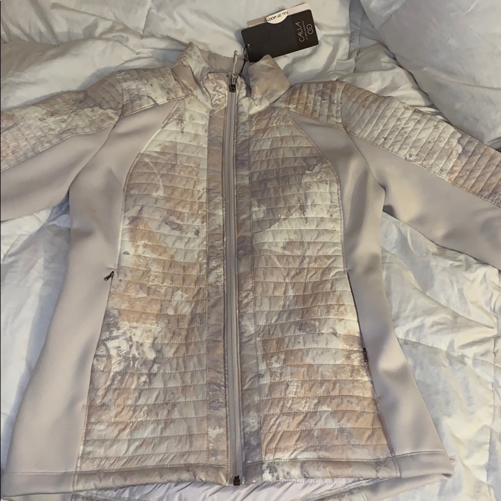 Calia full zip hybrid jacket